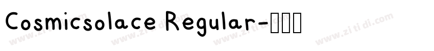 Cosmicsolace Regular字体转换